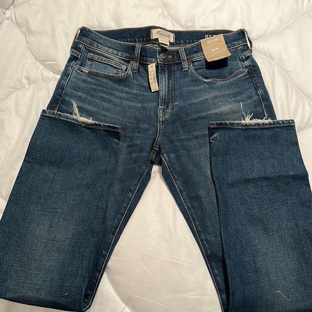 NWT Madewell Jeans Slim 32 by 32